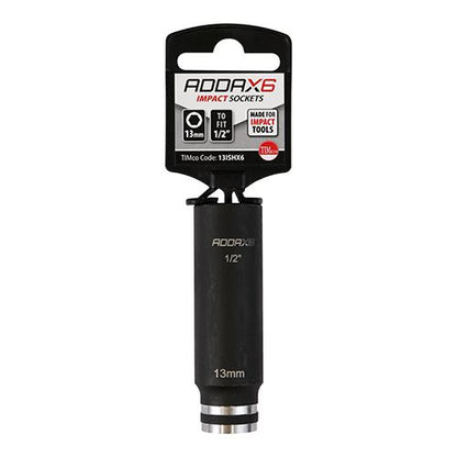 TIMCO X6 Impact Sockets 13 x 78mm Pack 1