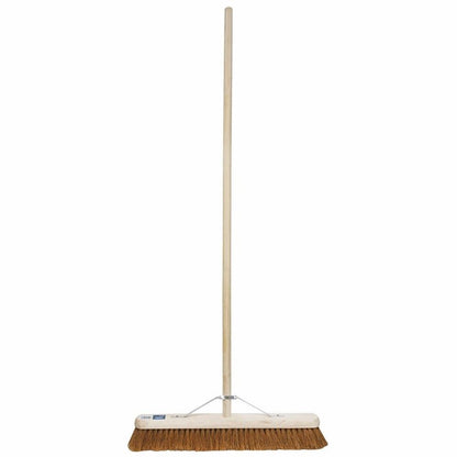 01088 Draper Soft Coco Platform Broom, 600mm PBRM/COCOE Brushes and Brooms Professional Trade DIY Workshop Garage Use