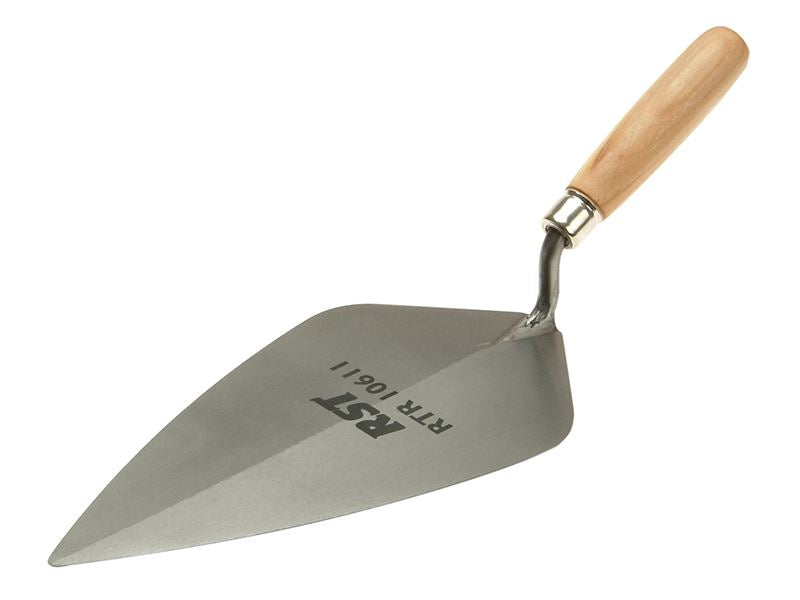 R.S.T. RTR10611 London Pattern Brick Trowel Wooden Handle 11in