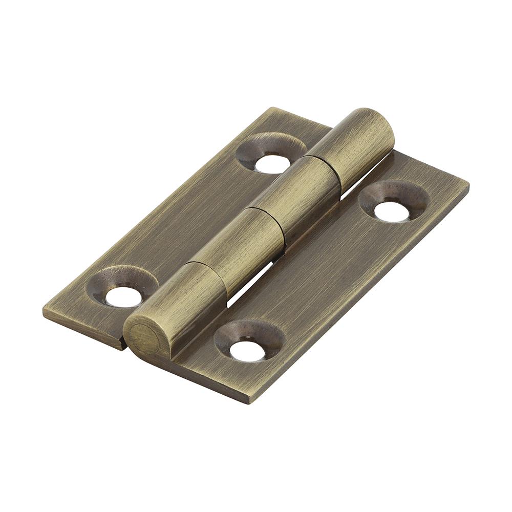 TIMCO Solid Drawn Hinge A/Brass 38 x 22 Pack 2