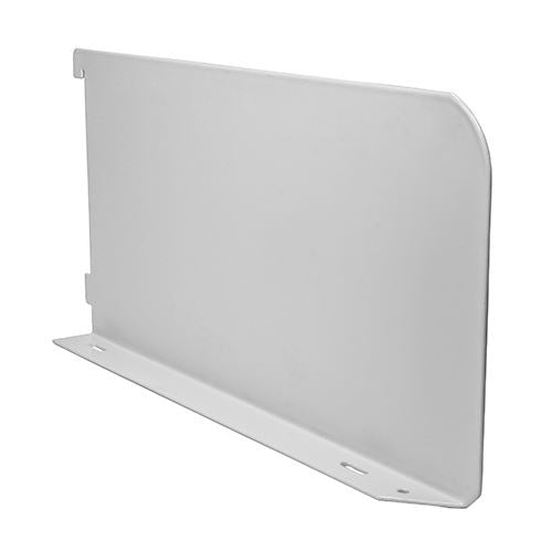 TIMCO Twin Slot Shelf End White 300mm White Pack 1