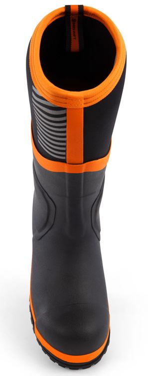 Beeswift Neo Force CF501 Neoprene Safety Wellington Boots | Black/Orange or Green/Silver, Waterproof S5S Composite Toe, Size Options