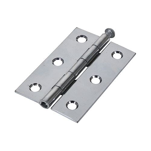 TIMCO Butt Hinge Loose Pin P/Chrome 75 x 50 Pack 2