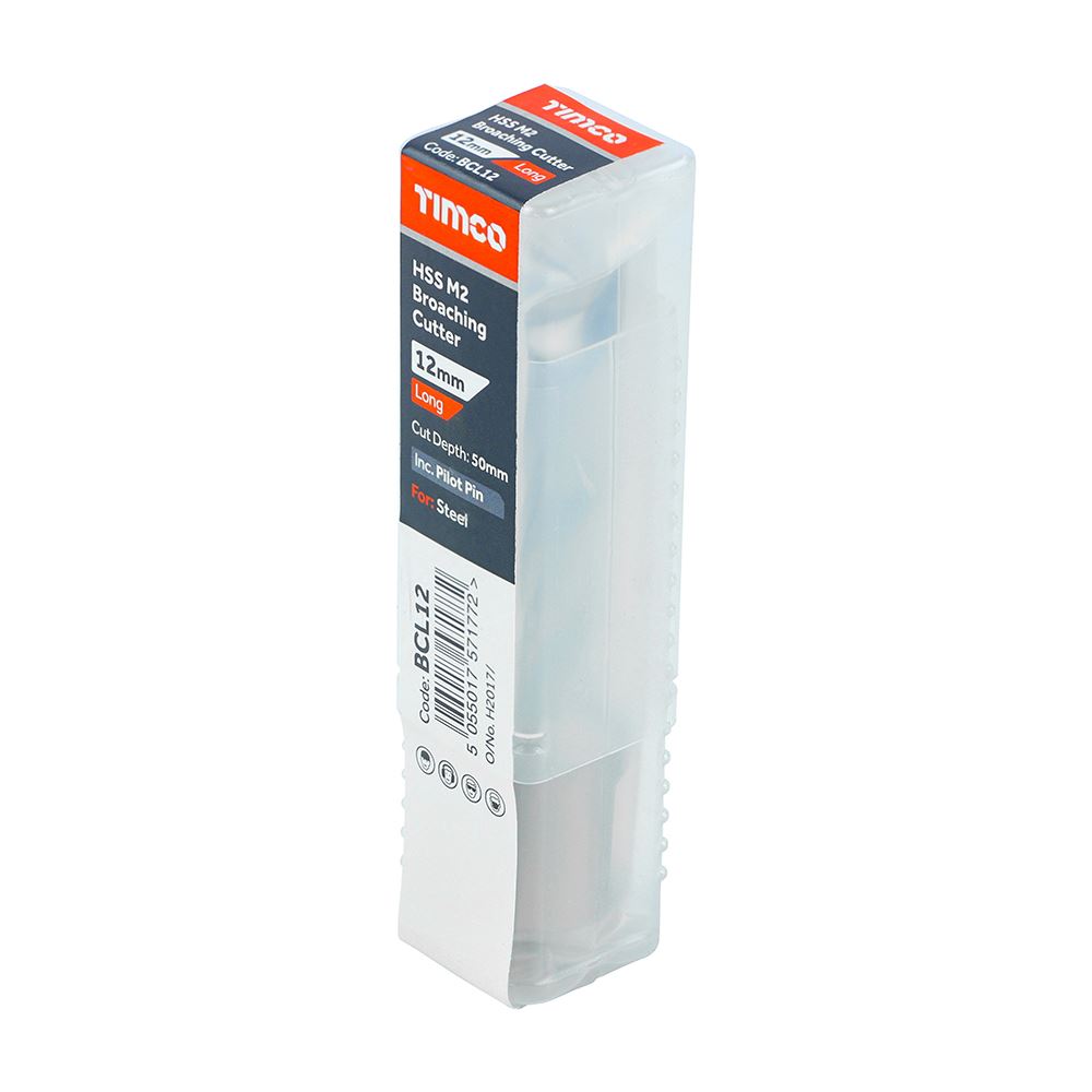 TIMCO Broaching Cutter HSS M2 Long 12 x 50 Pack 1