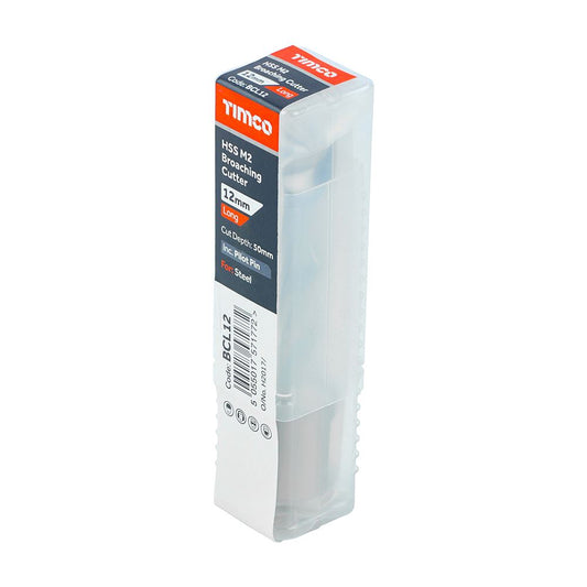 TIMCO Broaching Cutter HSS M2 Long 12 x 50 Pack 1