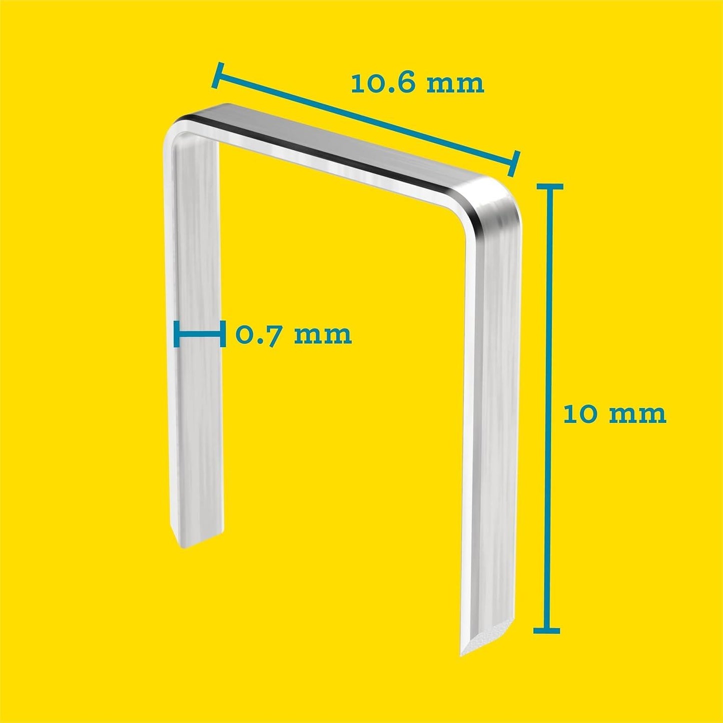 Rapid 11825700 13/4 4mm Galvanised Staples Box 5000