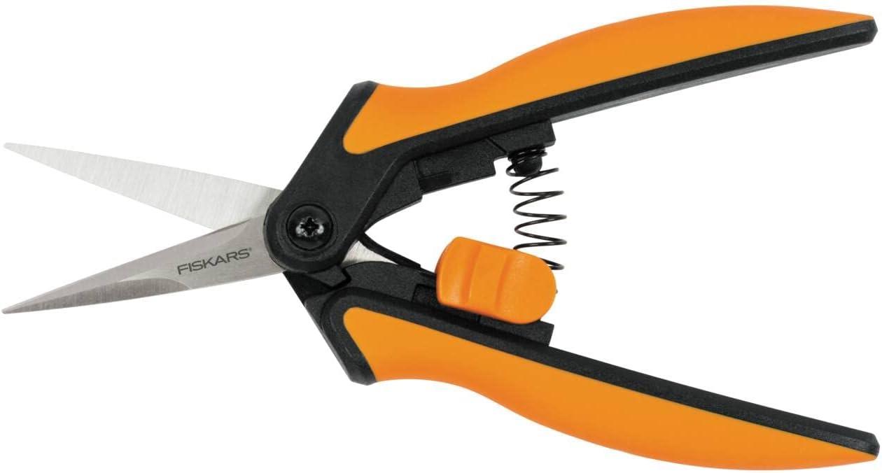 Fiskars 1051600 Solid SP13 Microtip Pruning Snips Garden Scissors
