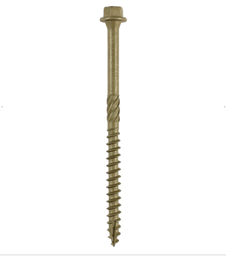 TIMCO Hex Head Timber Construction Screws 6.7mm Exterior Green – Various Lengths and Pack Sizes for Landscaping, Timber Framing and Structural Timber Fixing