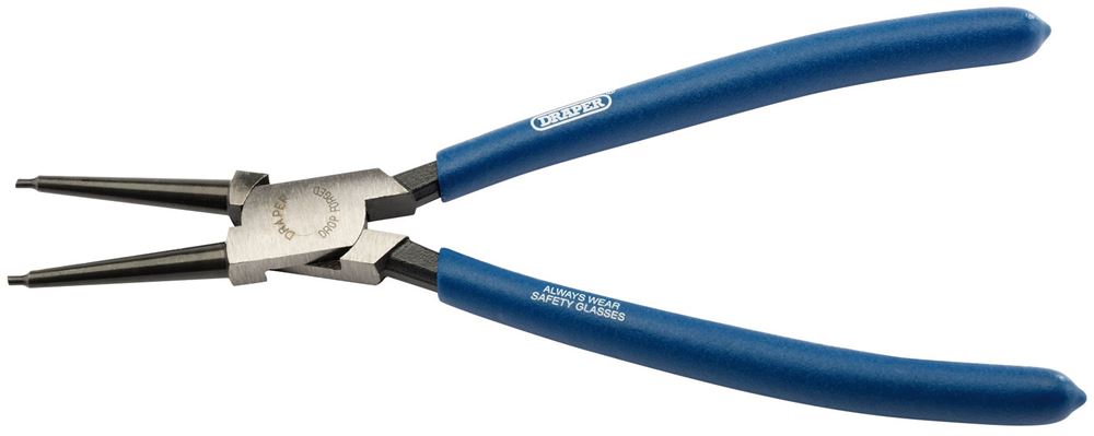 Draper 225MM INT.CIRC.PLIER-STRAIGHT 56418 Straight Tip Internal Circlip Pliers