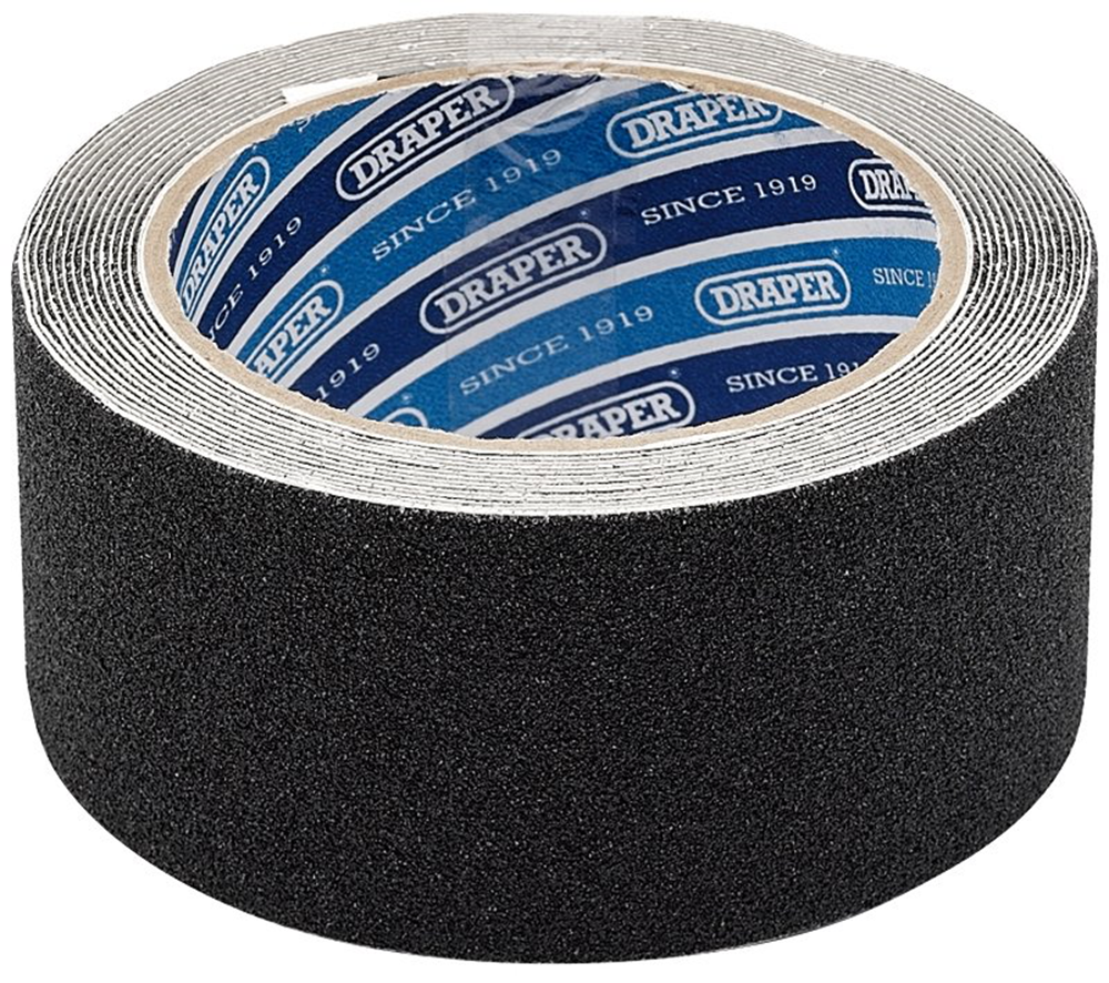 Draper SAFETY GRIP TAPE 50MM 63384 Black Safety Grip Tape Rolls