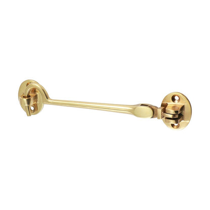TIMCO Cabin Hook Pol. Brass 150mm Pack 1