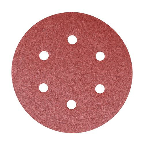 TIMCO Orbital Sanding Discs Mix Set 150mm (80/120/180) Red Pack 5