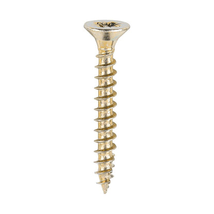 TIMCO Classic Screw PZ2 CSK ZYP 4.0 x 30 Gold Pack 200