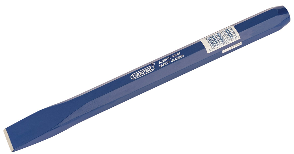 Draper COLD CHISEL 25X300MM BULK 63744 Octagonal Shank Cold Chisels (Sold Loose)