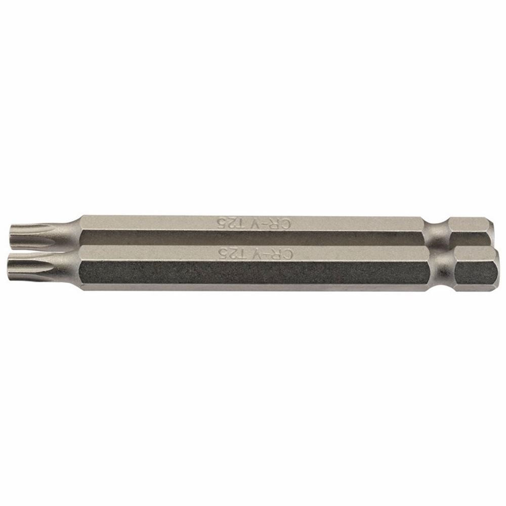 Draper 2PC 75MM T25 S/D.BIT 66849 1/4" hex. Draper TX-STARÂ® E Shank Insert Bits
