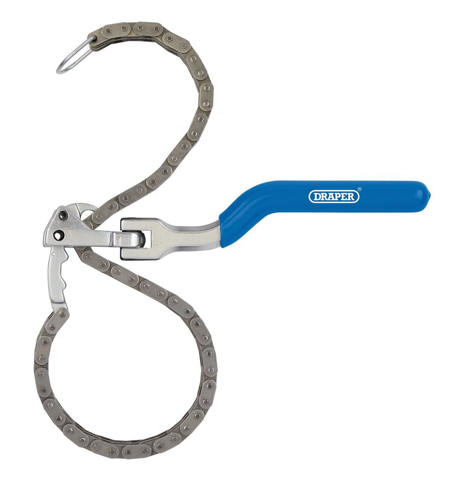 12225 Draper Oil Filter Chain Wrench, 60-195mm CWHD Spanner/Wrench Oil Filter Wrenches Professional Trade DIY Workshop Garage Use