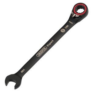 Draper 8MM REVERSIBLE RATCHET SPANNER 03898 HI-TORQÂ® Metric Reversible Ratchet Combination Spanners, Black