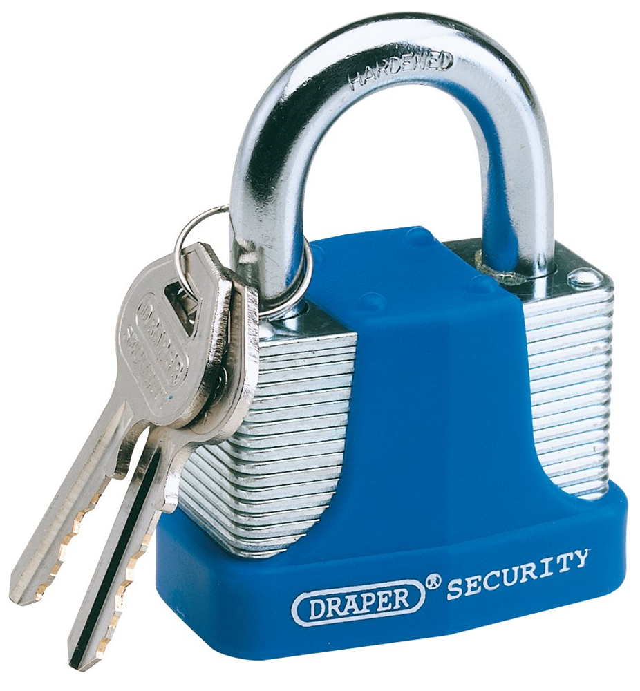 Draper HIGH SEC.LAMINATED P/LOCK 30MM 64179 Laminated Steel Padlocks