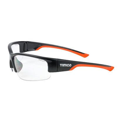 TIMCO Premium Safety Glasses One Size Clear Pack 1