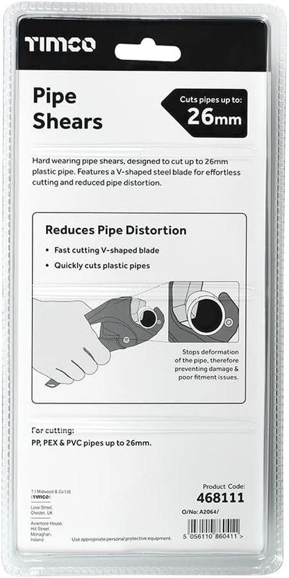 TIMCO Pipe Shears 0 - 26mm Pack 1