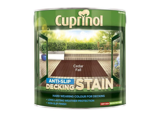 Cuprinol 5092618 Anti-Slip Decking Stain Cedar Fall 2.5 litre