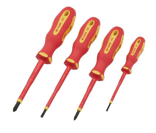 Draper XP1000 4PC VDE S/D SET 64693 64693 VDE Screwdriver Set (4 Piece)