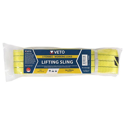 TIMCO Lifting Sling 3000kg / 3Tonnes 2m x 90mm Pack 1