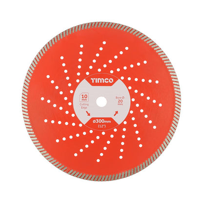 TIMCO Prem Diamond Blade Turbo Cont 300 x 20 Pack 1