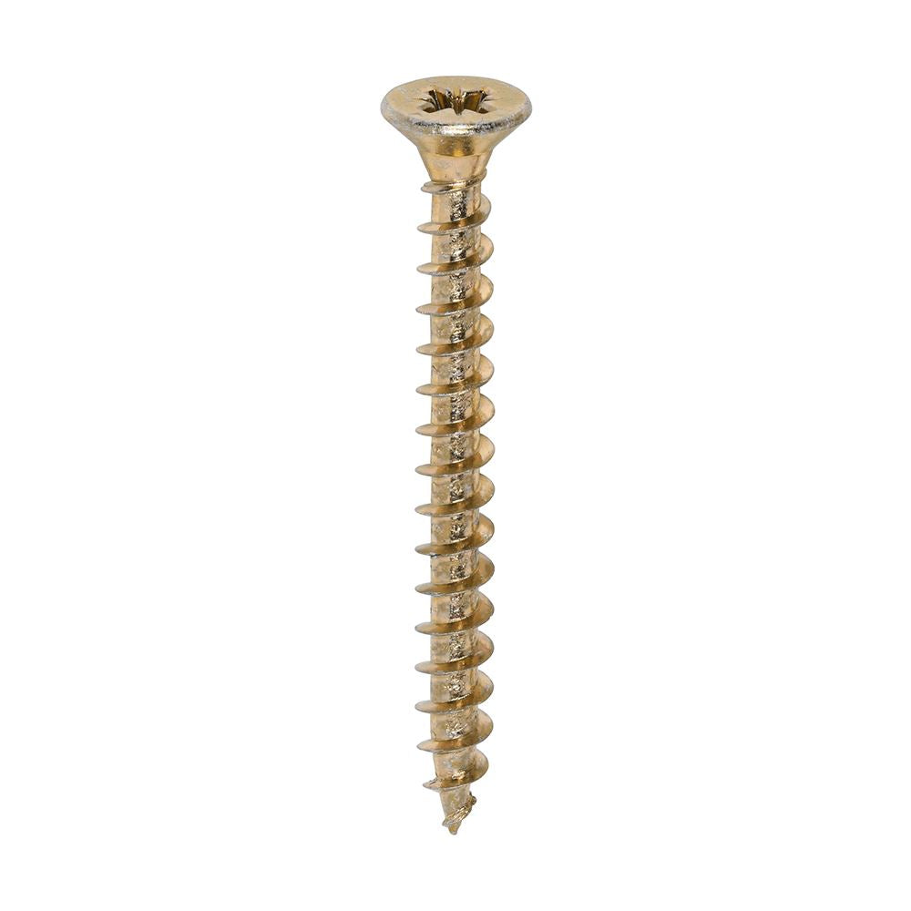 TIMCO Solo Woodscrew CSK - ZYP (IND) 5.0 x 50 Gold Pack 1000