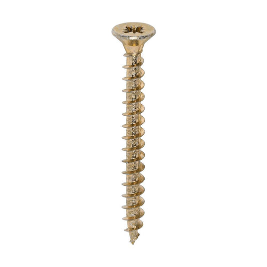 TIMCO Solo Woodscrew CSK - ZYP (IND) 5.0 x 50 Gold Pack 1000