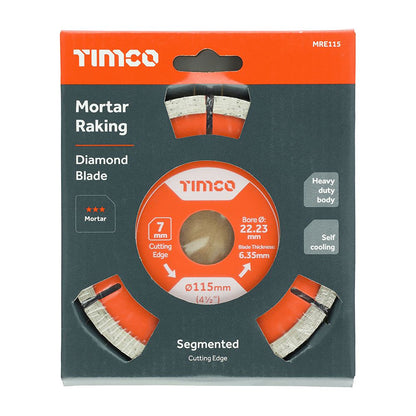 TIMCO GP Mortar Raking Diamond Blade 115 x 22.2 Pack 1