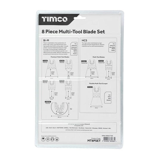 TIMCO MTool Blade Set 8pcs Mixed Pack 1