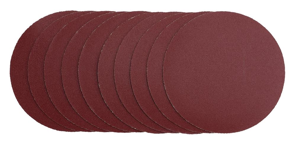 Draper 125MM SANDING DISC 240G 03156 Sanding Discs, 125mm, Hook & Loop (Pack of 10)
