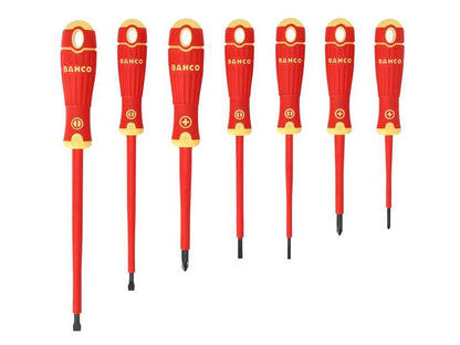 Bahco B220.007 BAHCOFIT Insulated Screwdriver Set, 7 Piece