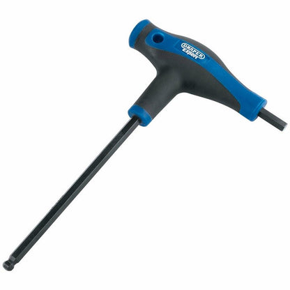Draper 5.0MM T HAN.HEX KEY-DOUBLE END 33910 Soft Grip 'T' Handle Hexagon and Ball End Keys
