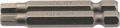 Draper 2PC 50MM 5.0MM HEX S/D BIT 64255 1/4" hex. Hexagonal E Shank Insert Bits