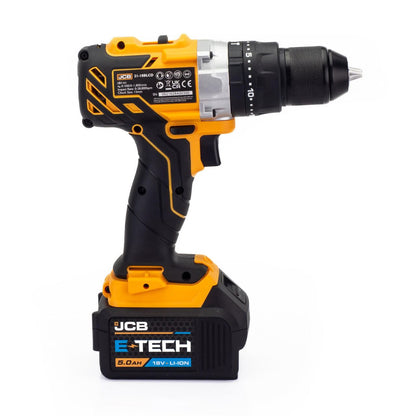 JCB JCB-18BLCD-5X-B Cordless Combi Drill 18V 65Nm Brushless 5.0Ah 2.4A Charger Hammer Drill Driver Cordless Drill