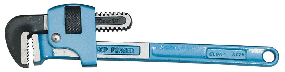 23717 Elora Elora Adjustable Pipe Wrench, 350mm, 38mm 75-14 Spanner/Wrench Wrenches Professional Trade DIY Workshop Garage Use