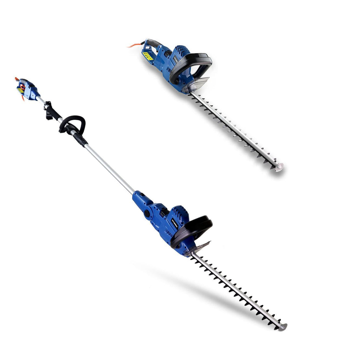 Hyundai HYP2HT550E Electric Hedge Trimmer 550W 450mm Corded 2 in 1 Convertible Hedge Cutter Garden Trimmer Garden Hedge Cutter