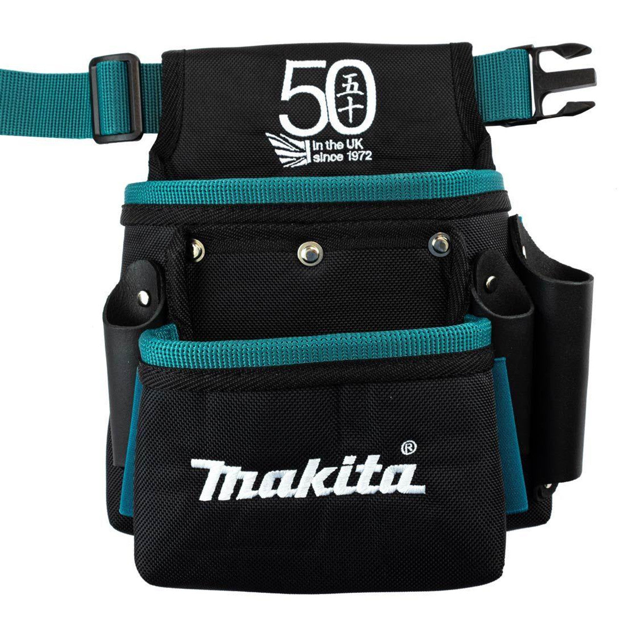 Makita 50th Anniversary Logo Drill Holster & Fixings Pouch With Tool Belt 66-050