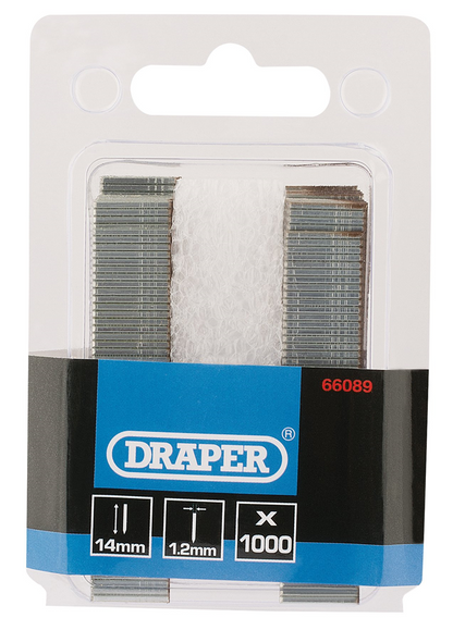 Draper I NAIL 14MM - BOX OF 1000 66089 Tacker/Nailer