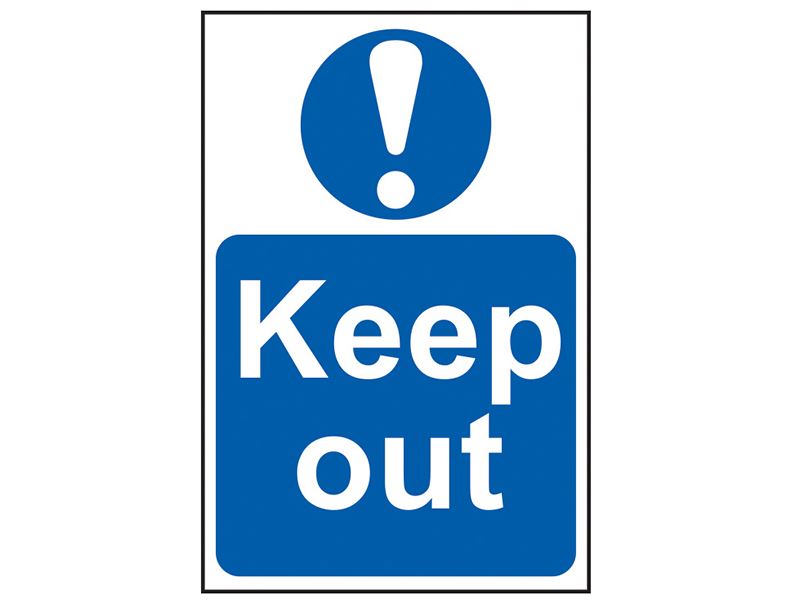 Scan SCA4003 Keep Out - PVC 400 x 600mm |