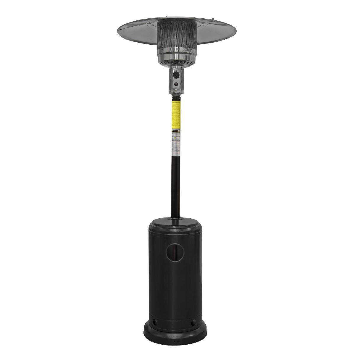 Dellonda DG1 Outdoor Garden Gas Patio Heater 13kW Commercial & Domestic Use, Black | Wheels, Tip-Over Switch, Adjustable