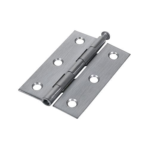 TIMCO Butt Hinge Loose Pin S/Chrome 75 x 50 Pack 2
