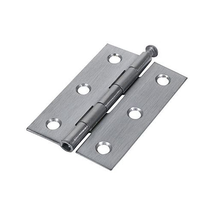TIMCO Butt Hinge Loose Pin S/Chrome 75 x 50 Pack 2