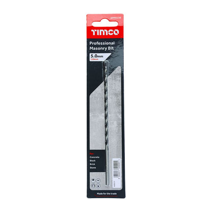 TIMCO Professional Masonry Bit 5.0 x 150 Pack 1