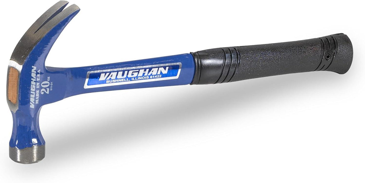 Vaughan 127-15 R20 Curved Claw Nail Hammer All Steel Smooth Face 570g (20oz)