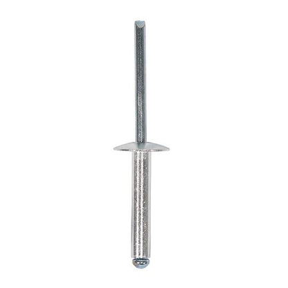 TIMCO Rivets - Flange Head - Alumin. 4.8 x 25 Pack 30