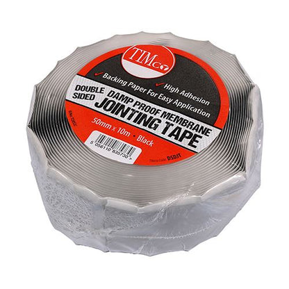 Timco Double Sided Damp Proof Membrane Jointing Tape 50mm x 10m DPM Polythene