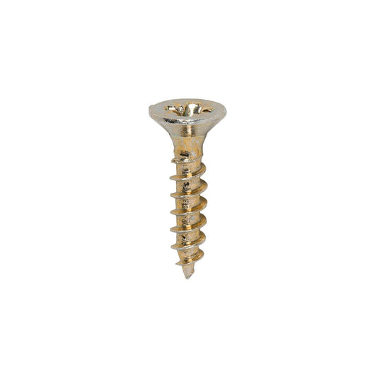 TIMCO Classic Screw PZ2 CSK ZYP 3.5 x 16 Gold Pack 200